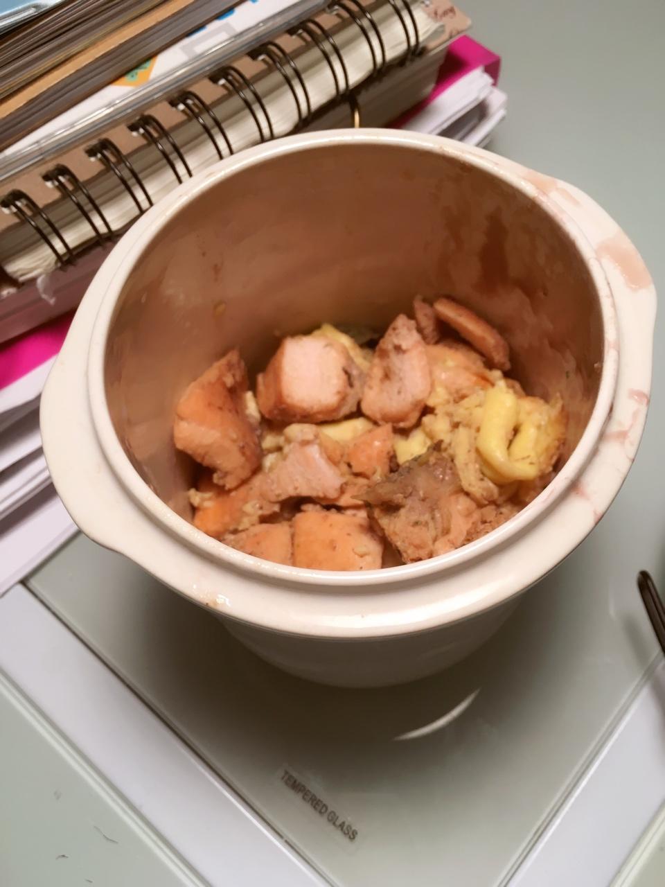 烟熏三文鱼炒蛋