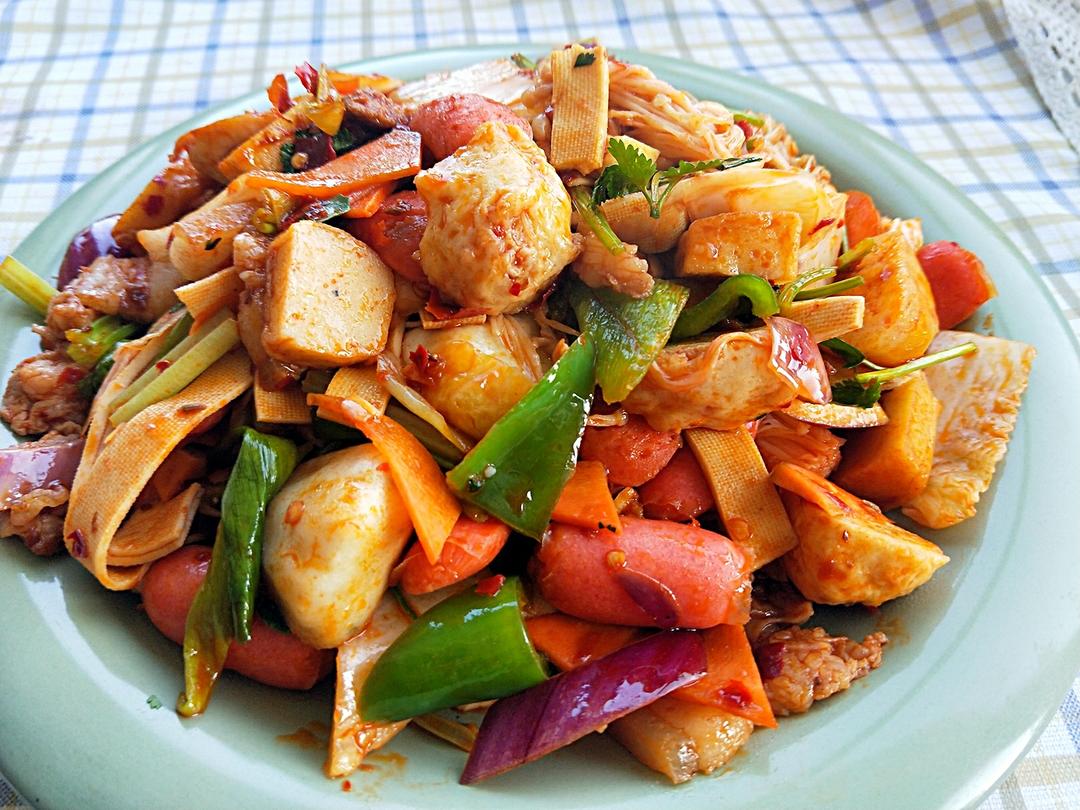 干锅鱼丸的做法