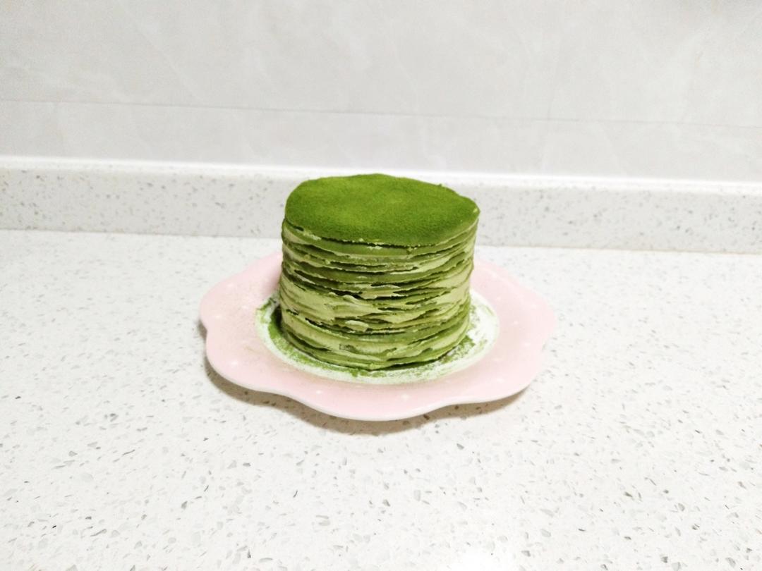 美味的煎蛋糕—抹茶千层蛋糕
