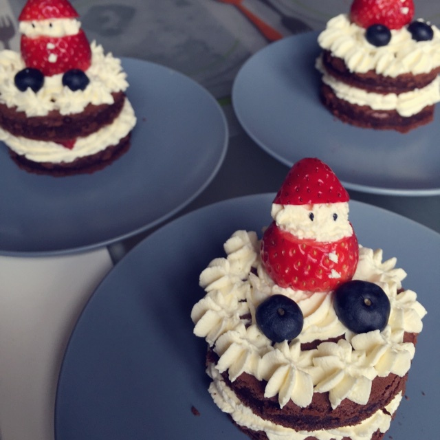 水果巧克力小蛋糕