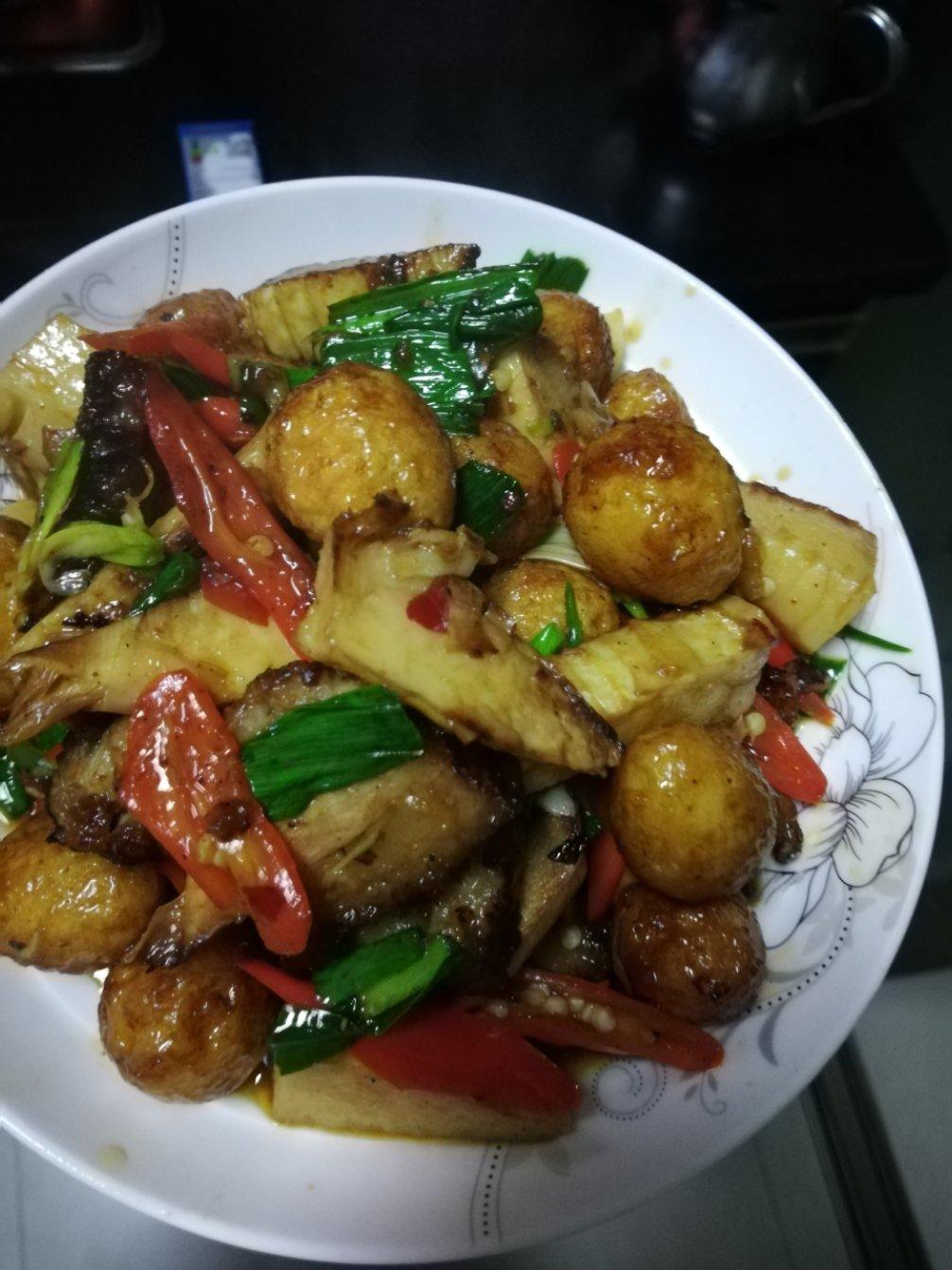 冬笋炒腊肉