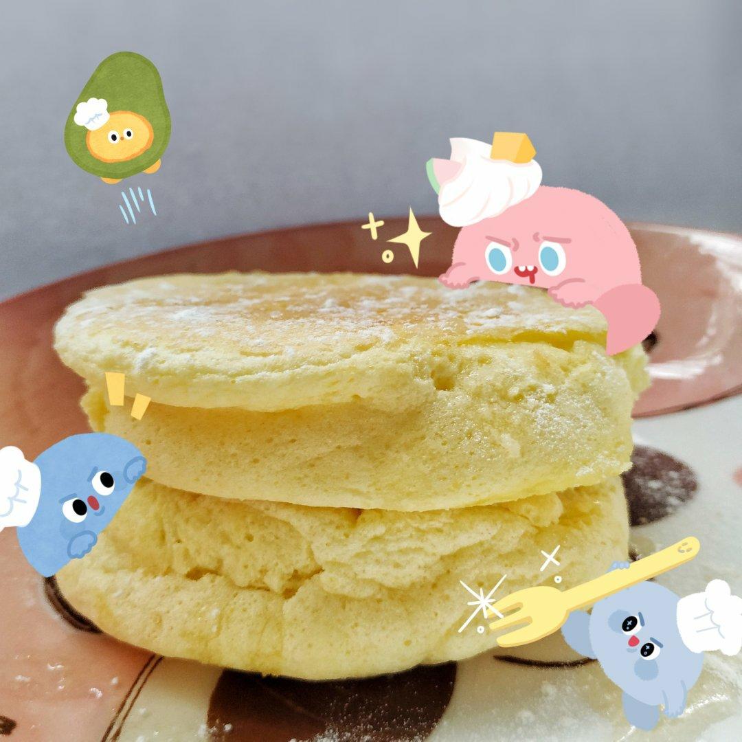 原味无油日式舒芙蕾厚松饼