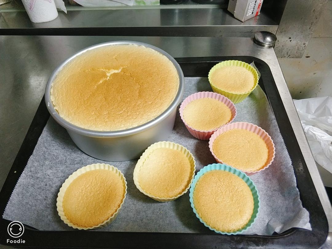 零失败~戚风纸杯小蛋糕🍰 ✨／8寸版戚风蛋糕