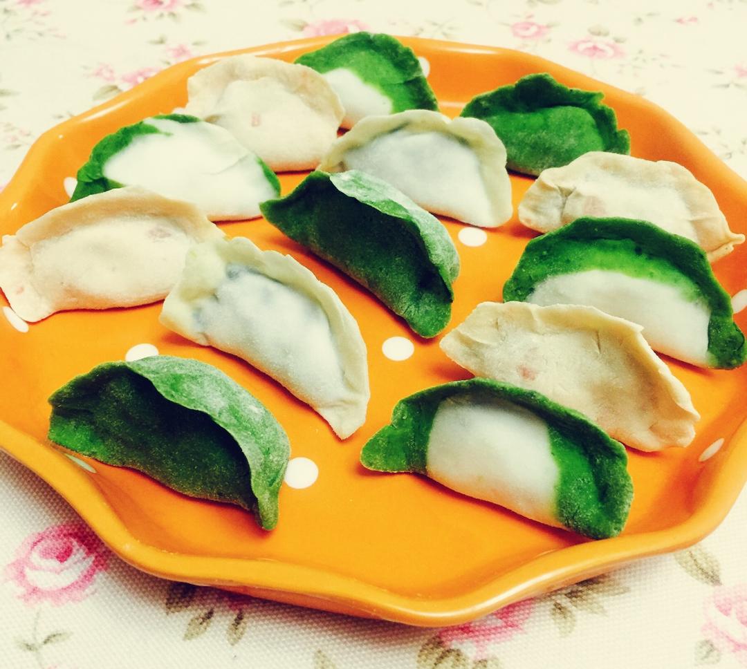 翡翠白玉白菜饺子详细版（附翡翠白玉白菜饺子包法，翡翠白玉饺子皮两种制法，面包机和面，翡翠白玉烧卖，各种馅料搭配）