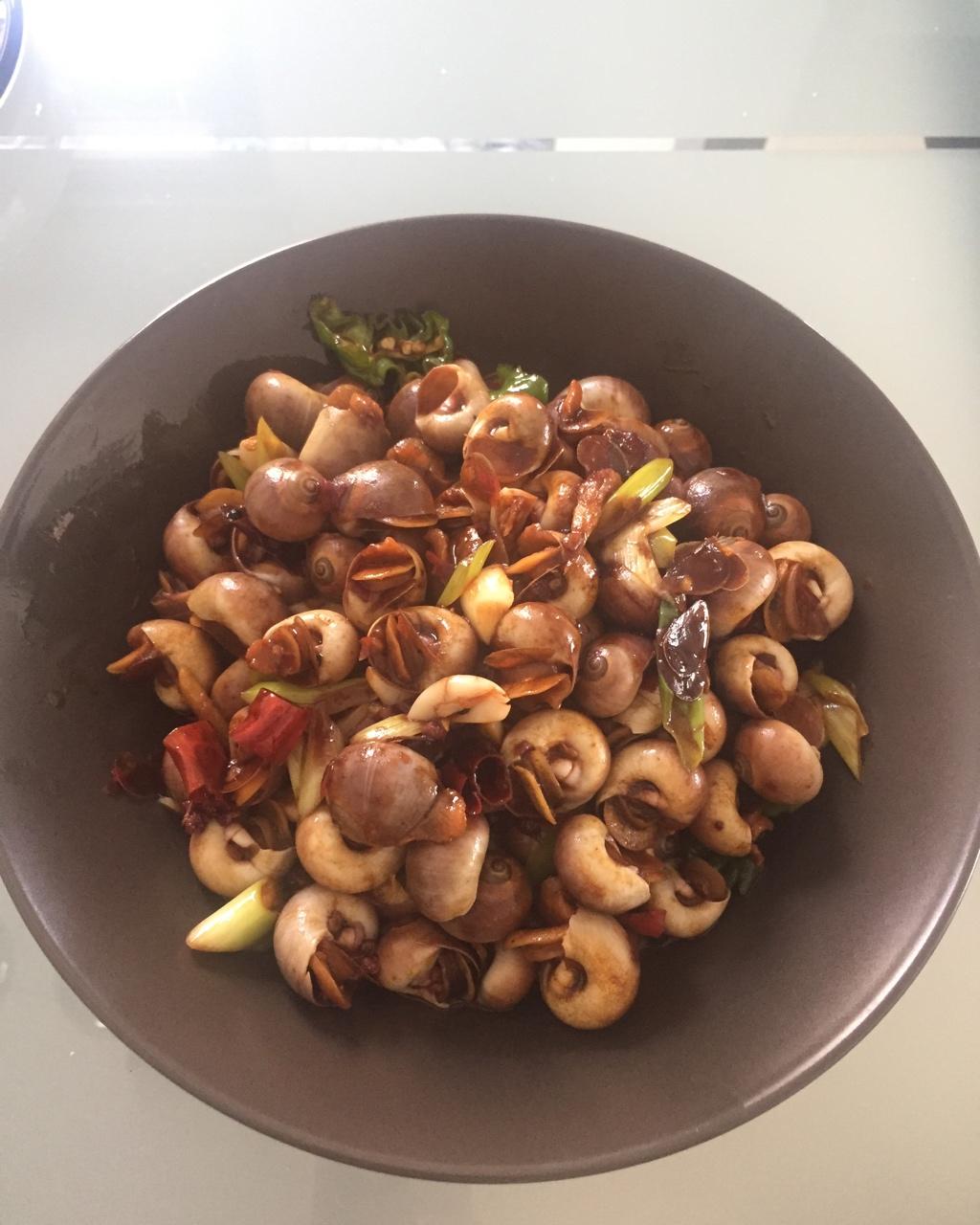 过眼云烟44做的酱爆香螺