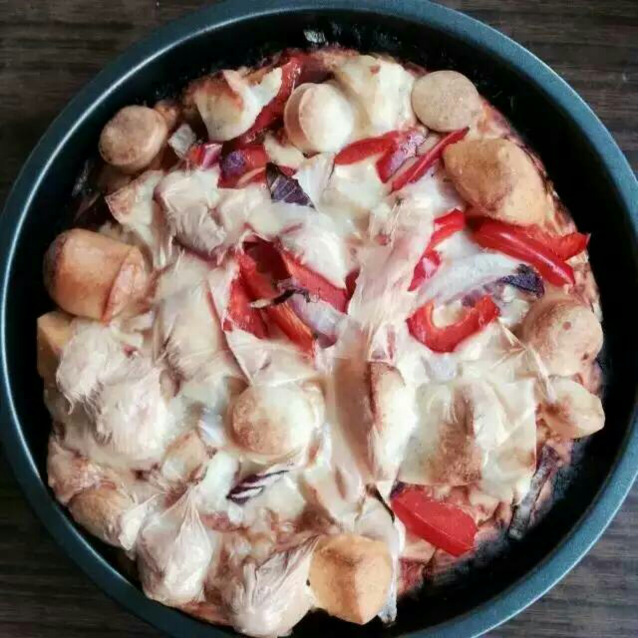 芝士培根火腿披萨Pizza