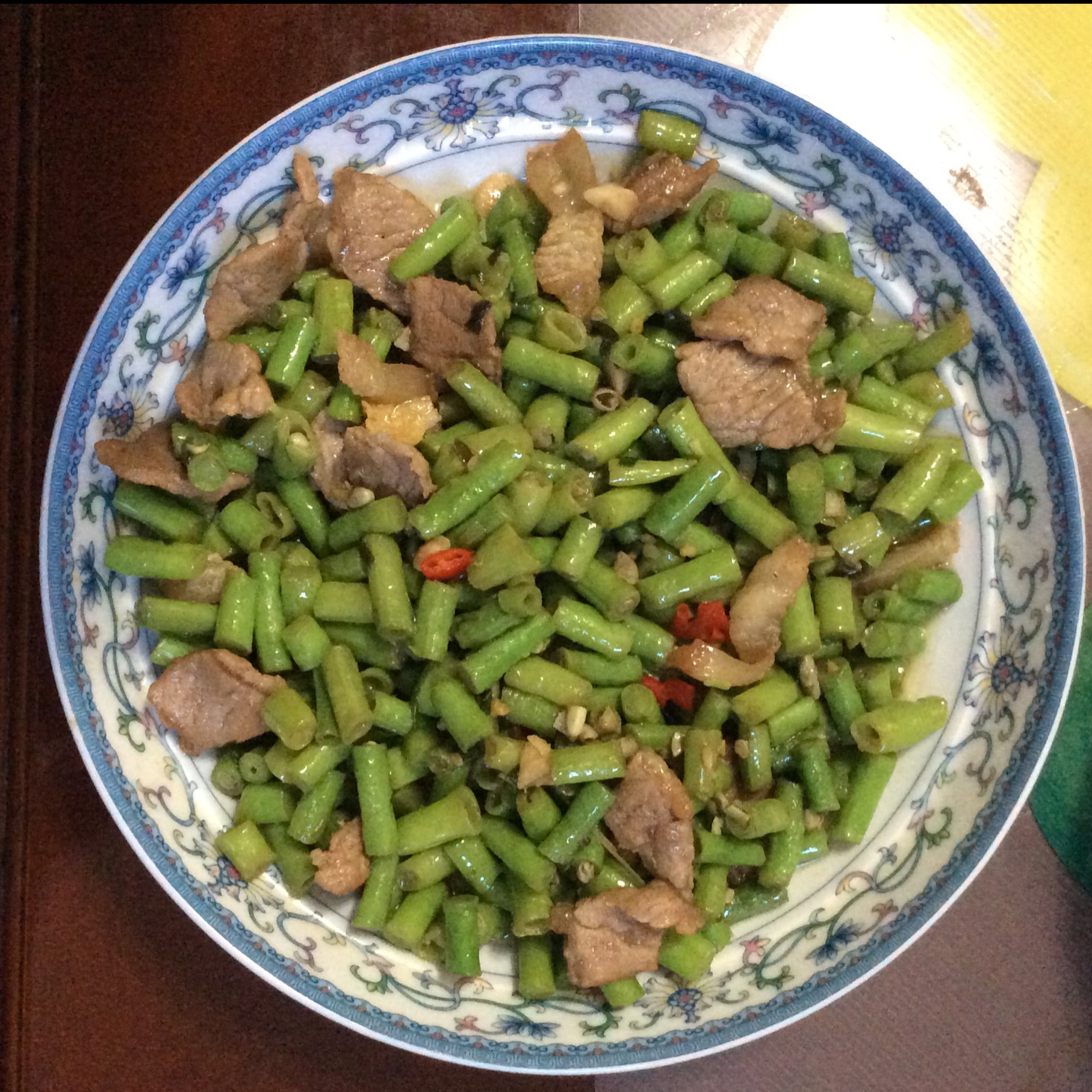 肉沫豆角下饭菜