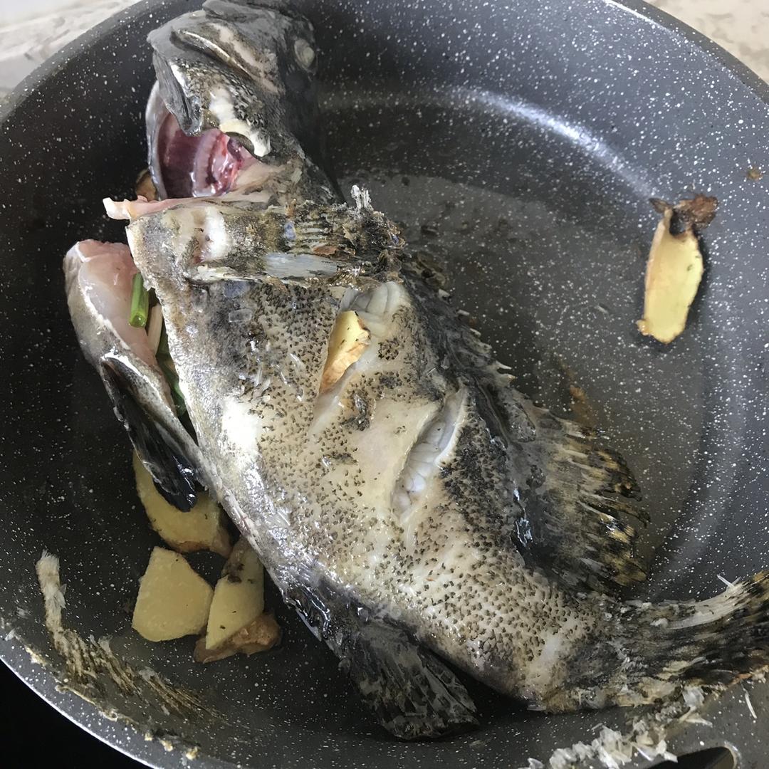 🐟新鲜石斑鱼奶白色豆腐汤的做法 步骤3