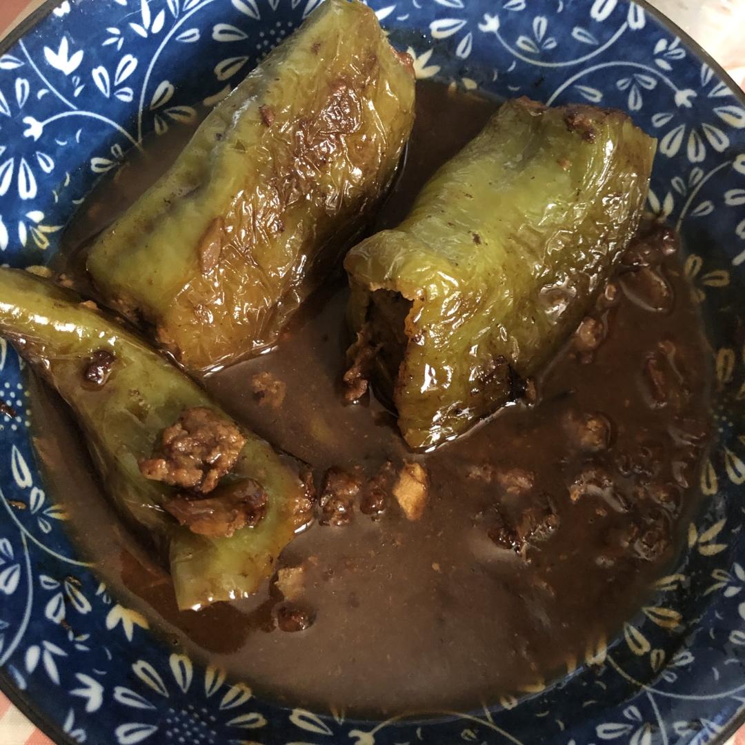 销魂青椒酿肉【超级下饭】