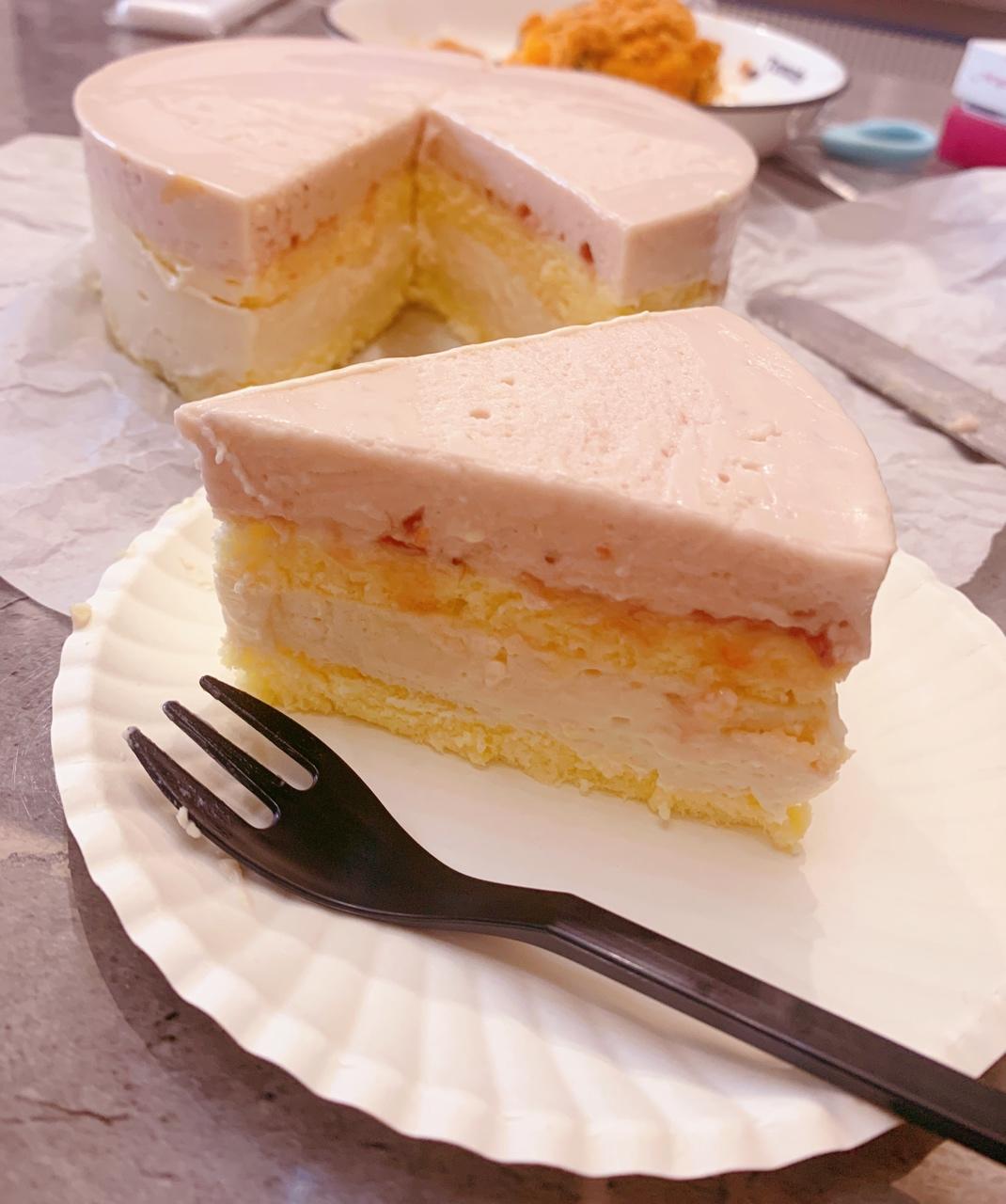 超梦幻的渐变蓝莓冻芝士