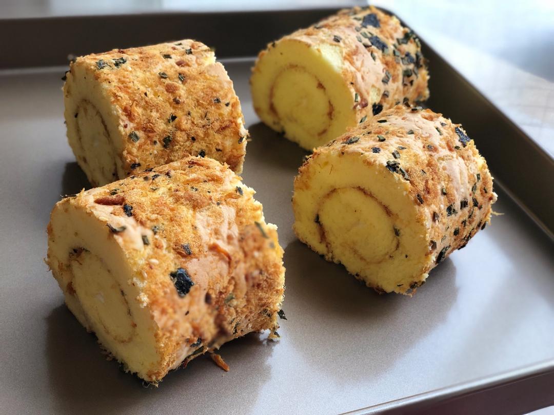 刘爽s做的蛋糕卷肉松蛋糕卷网红贝贝肉松卷