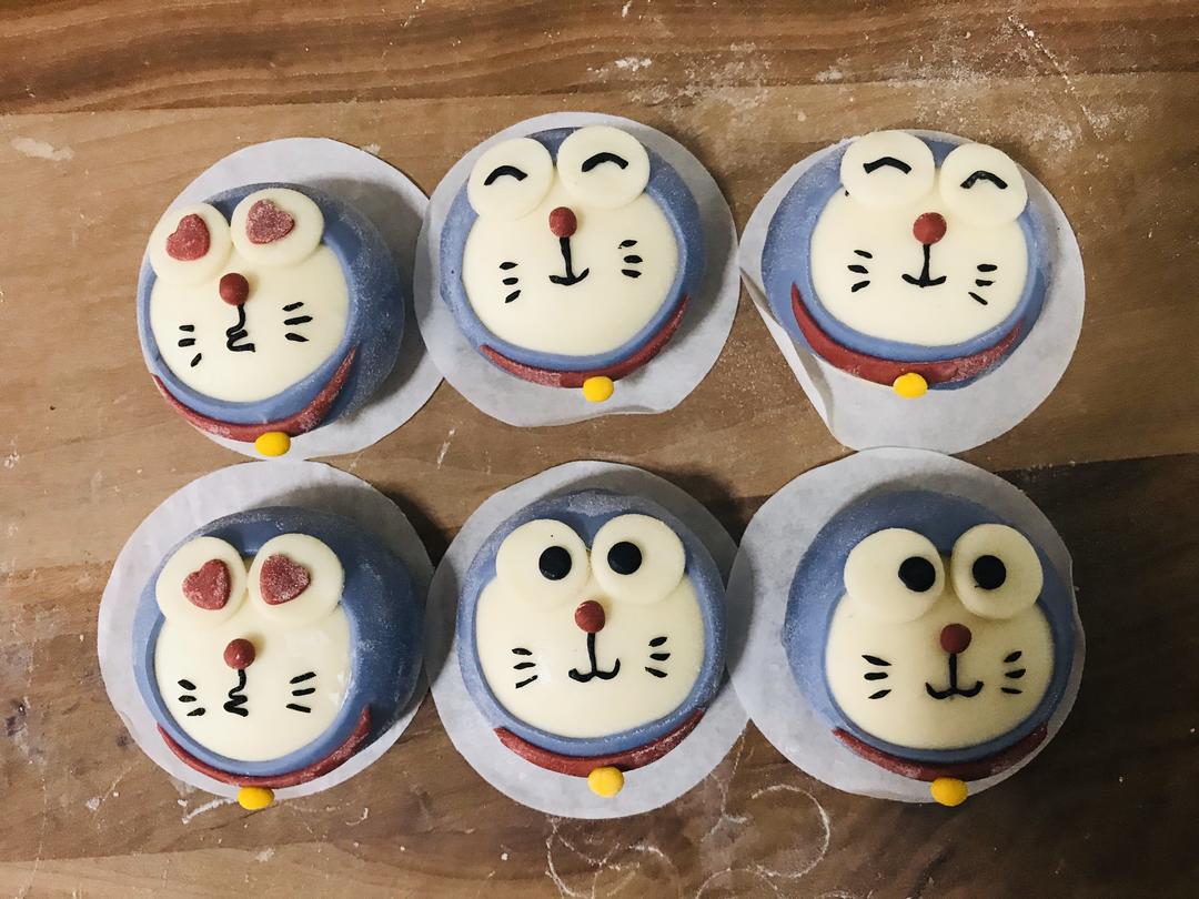 叮当猫豆沙包的做法步骤图 怎么做好吃 仙桃子饼干 下厨房