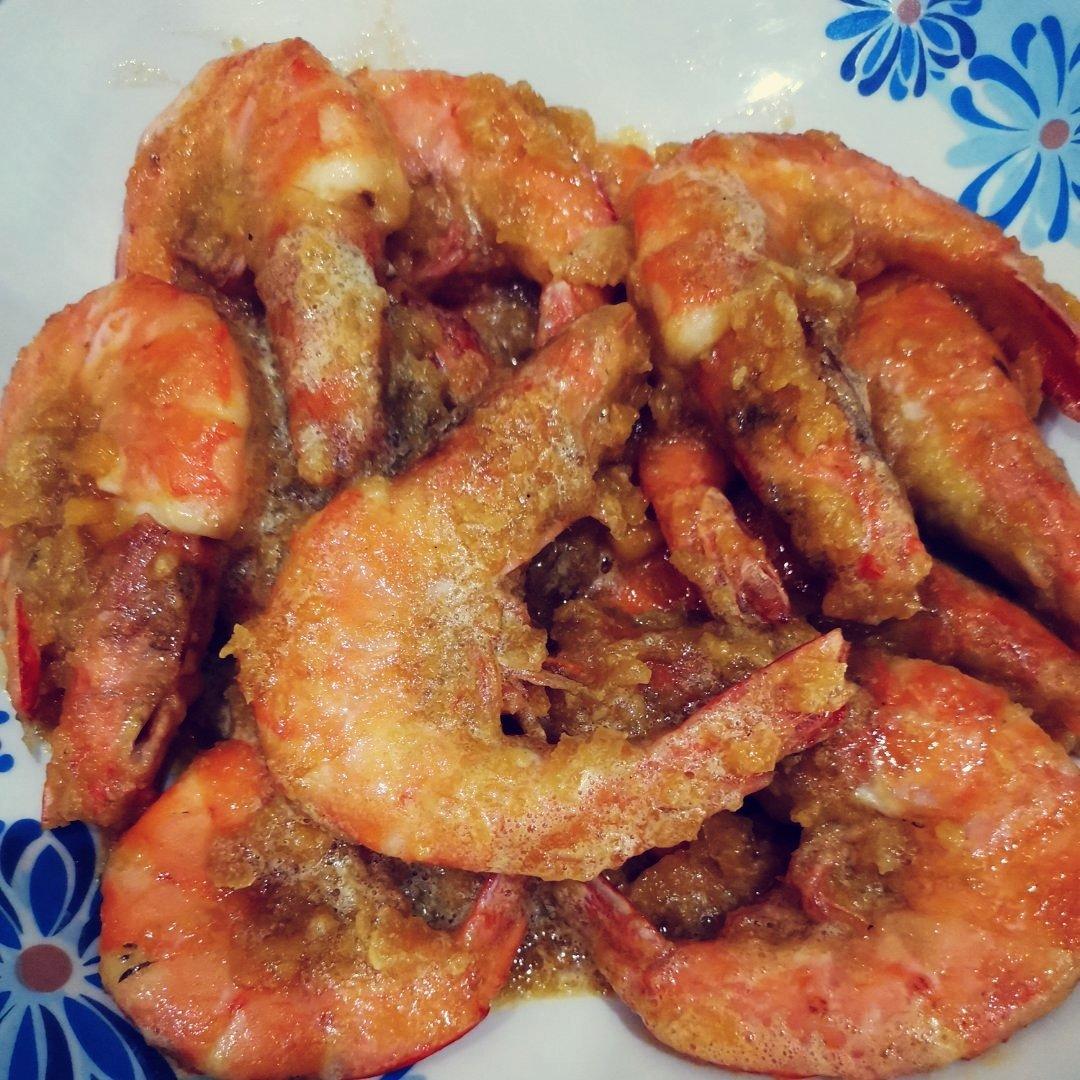 金沙咸蛋黄大头虾（黄金虾虾笑）