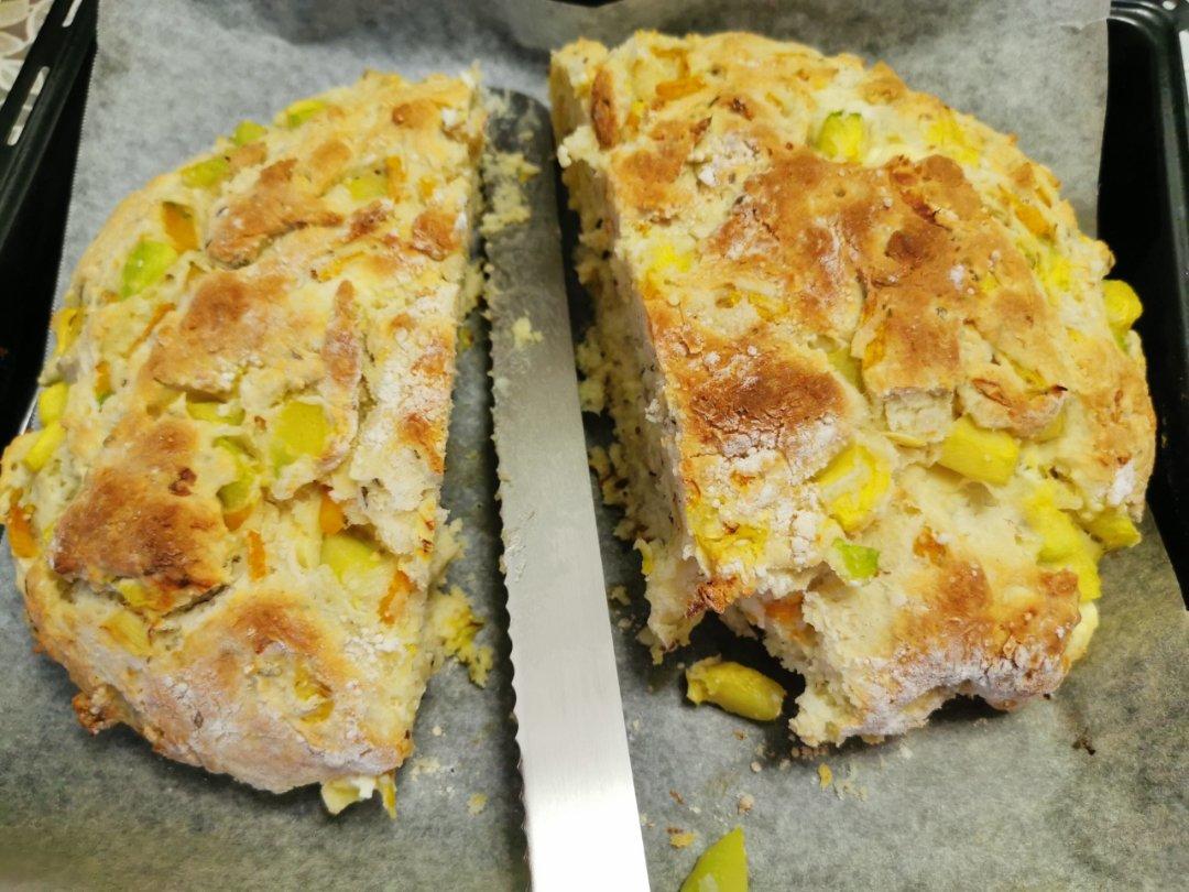 菠菜南瓜奶酪丹波面包丨健康·烘焙