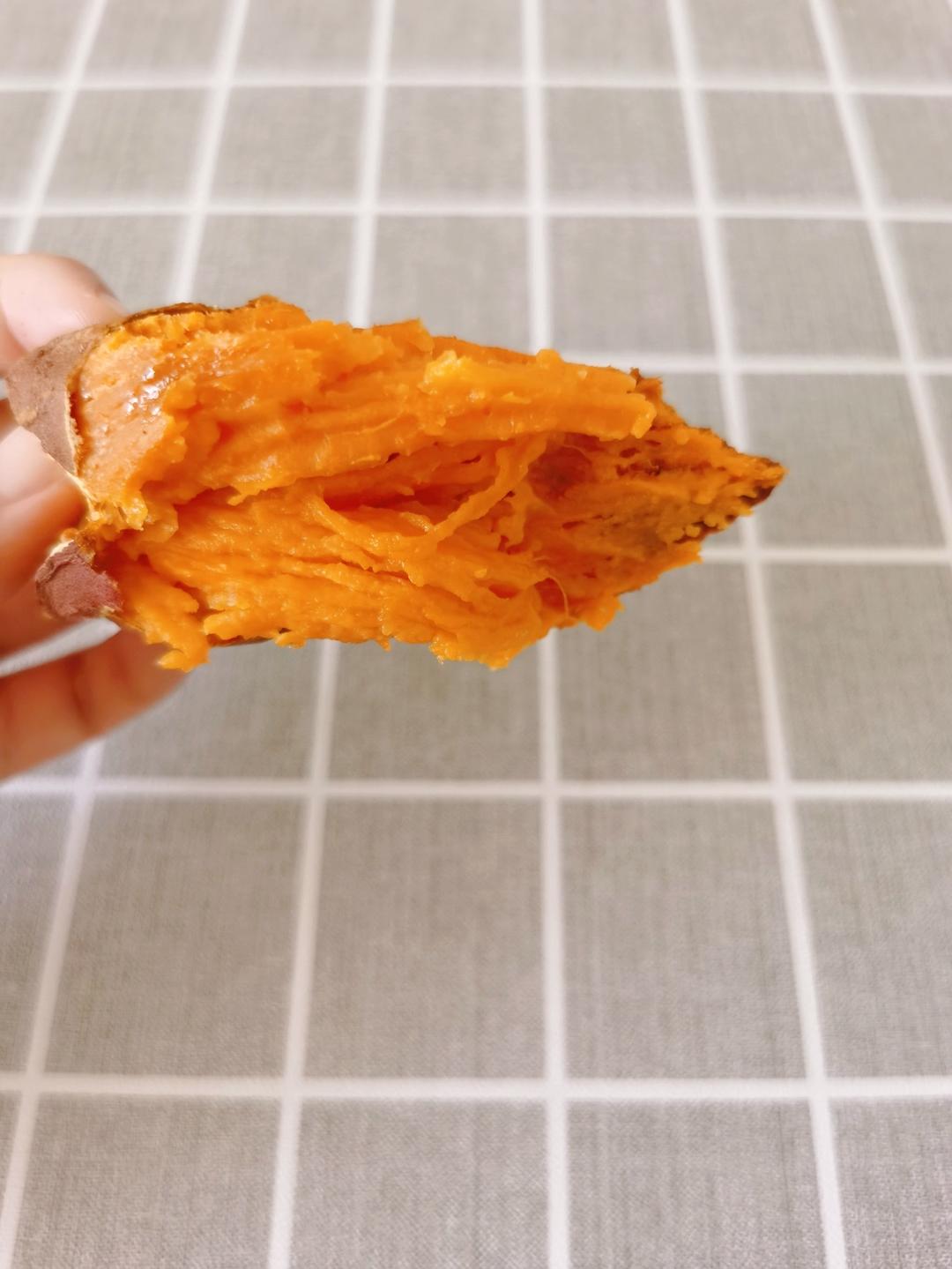 空气炸锅烤红薯(软糯流糖，一个吃不够)