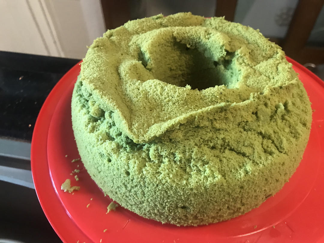 细腻绵软抹茶红豆戚风【附蜜红豆分布均匀小技巧】