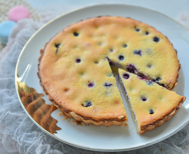 蓝莓奶酪派的做法
