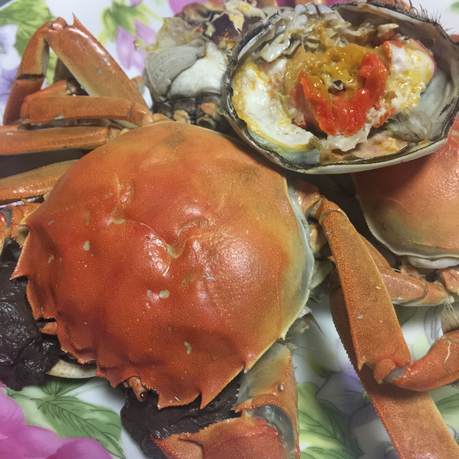 清蒸河蟹