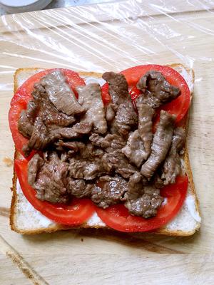 牛肉厚切三明治（减脂早晚餐好选择）的做法 步骤4