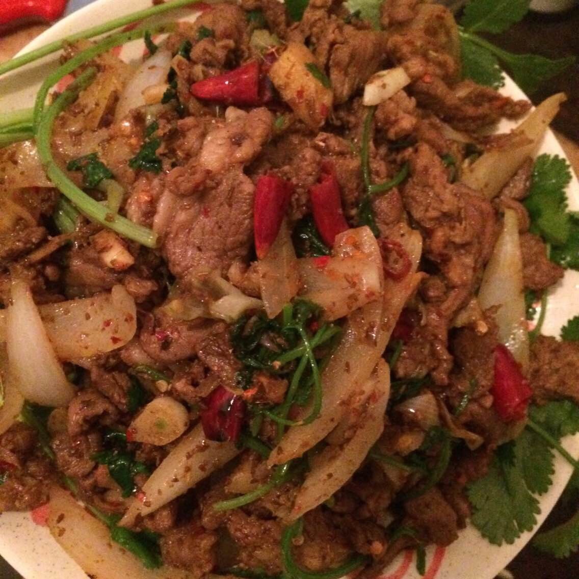 孜然羊肉片