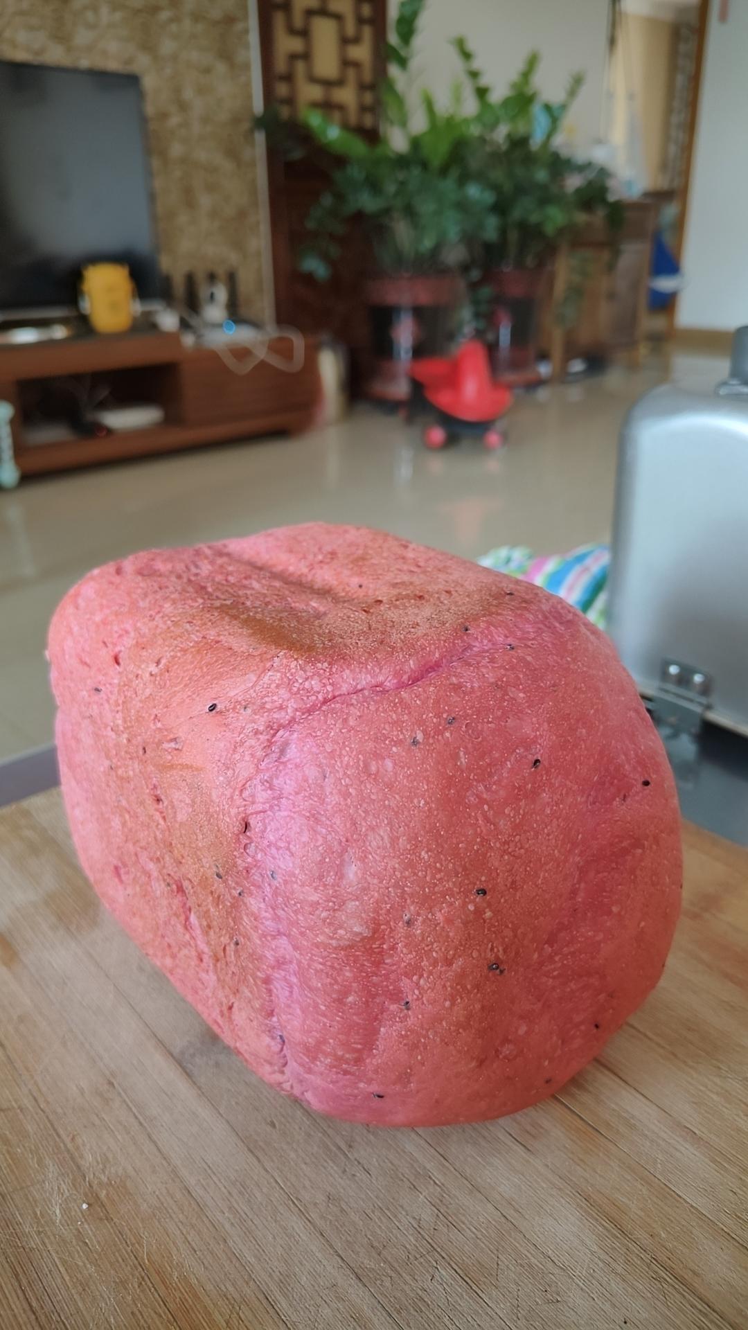 面包机版火龙果土司
