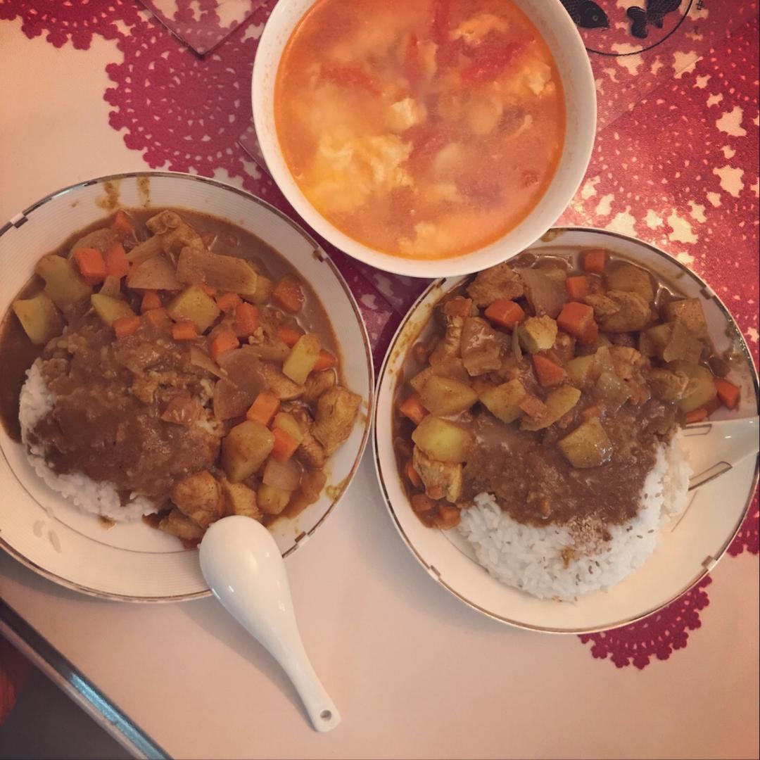 咖喱鸡肉饭