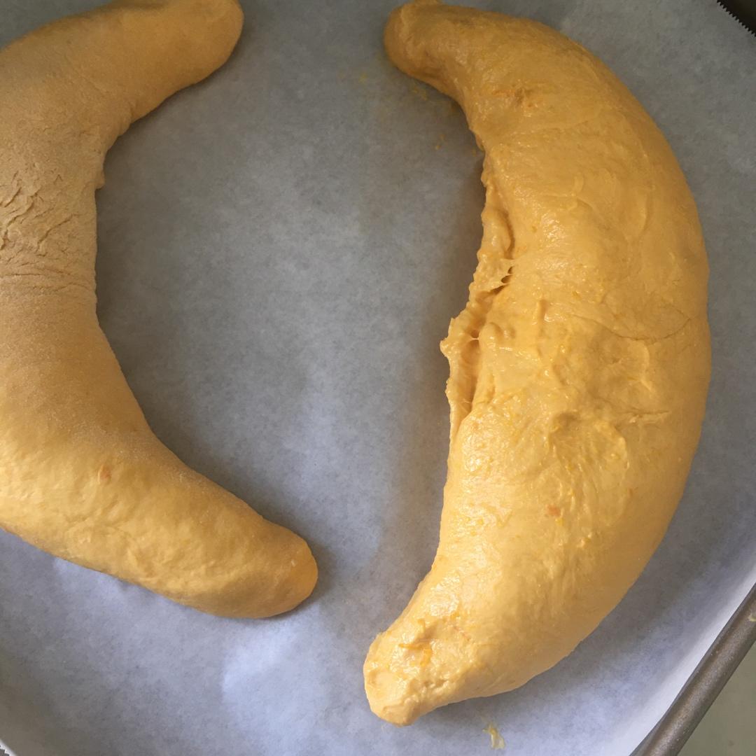 好吃到疯的南瓜奶酪软欧包