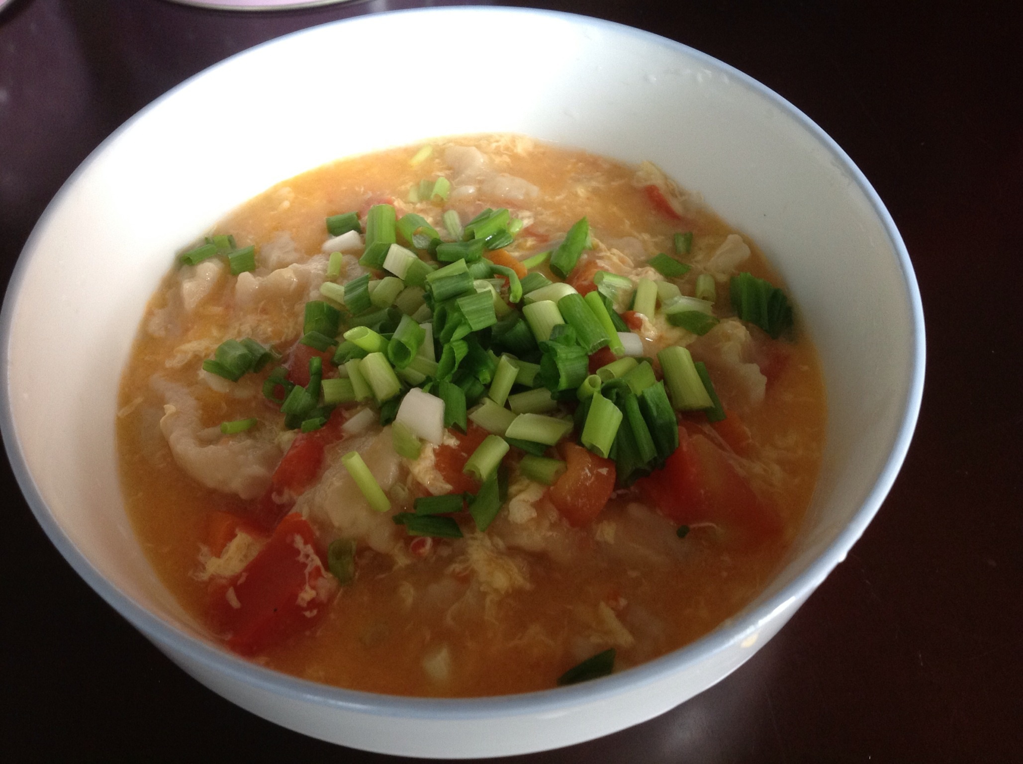 西红柿鸡蛋疙瘩汤