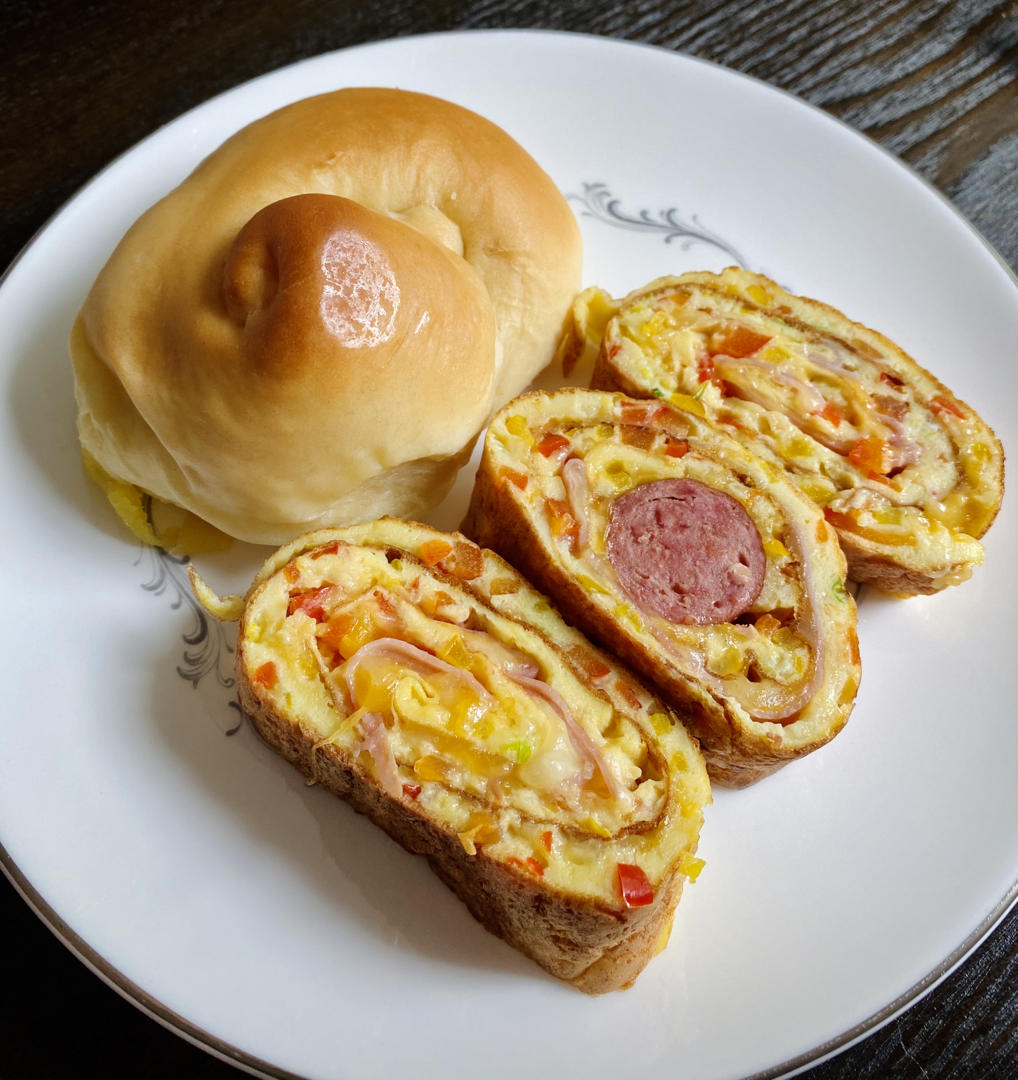 周末早餐鸡蛋卷