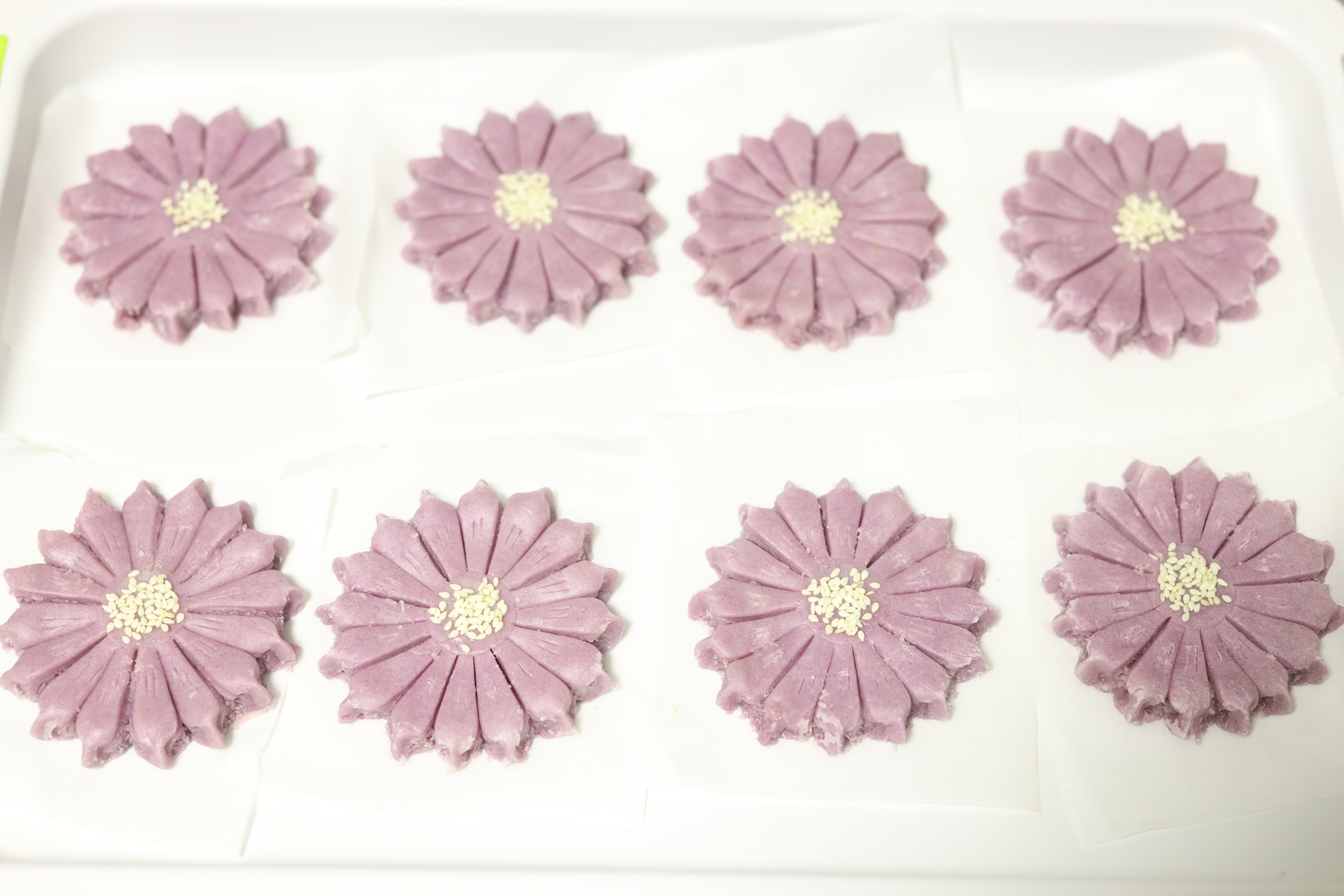 浪漫紫薯菊花椰蓉酥的做法 步骤25