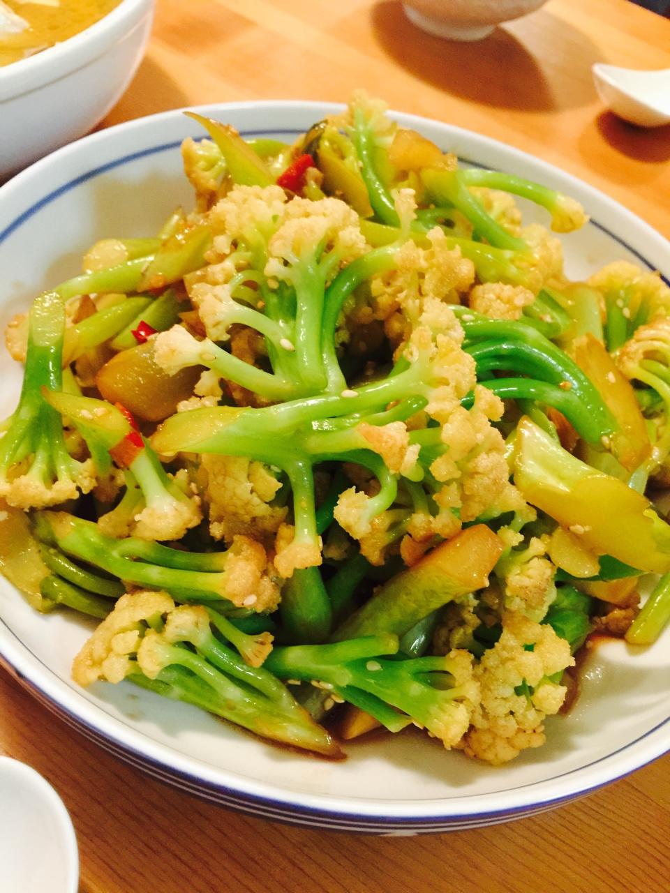 麦芽930做的炒花菜