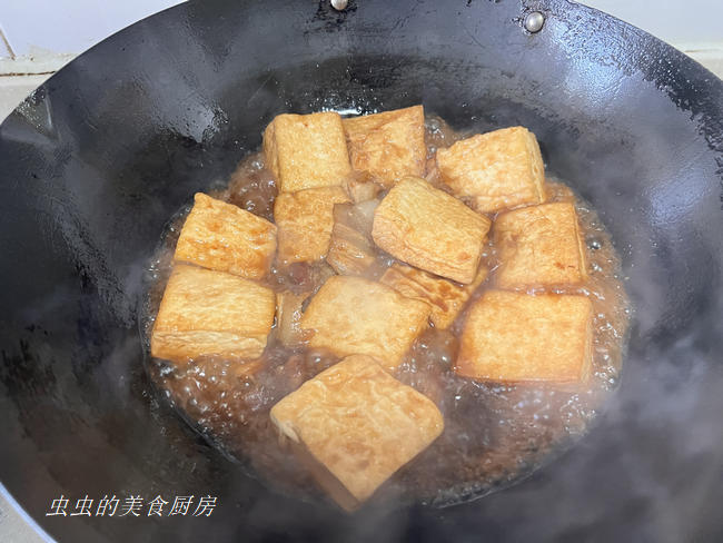 豪气冲天：生蚝焖豆腐的做法 步骤7