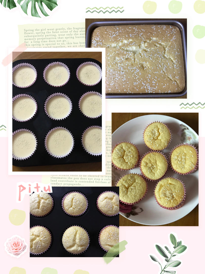 烤箱做蛋糕（戚风蛋糕的做法）