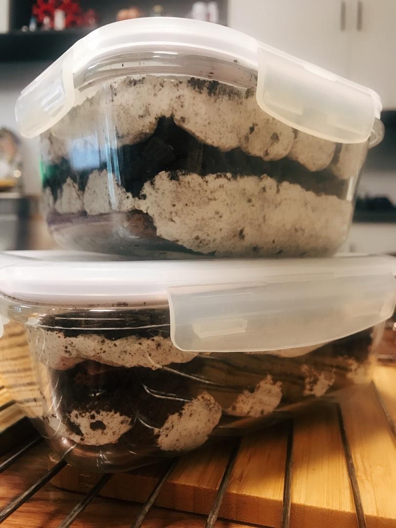 低糖不腻的奥利奥咸奶油蛋糕盒子
