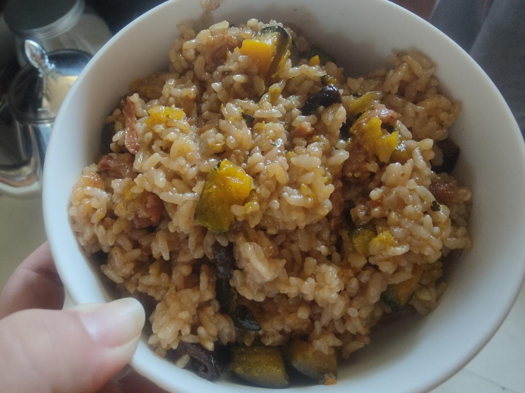 懒人版贝贝南瓜焖饭🎃