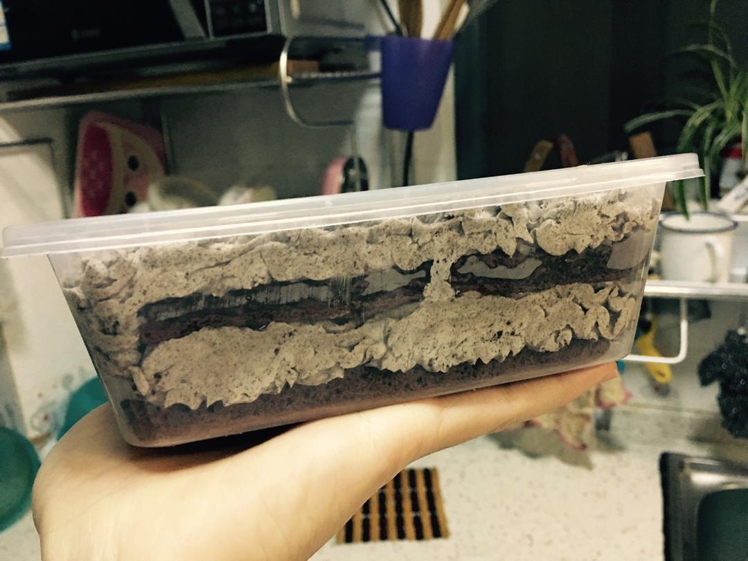 好吃到流泪的奥利奥咸奶油盒子蛋糕