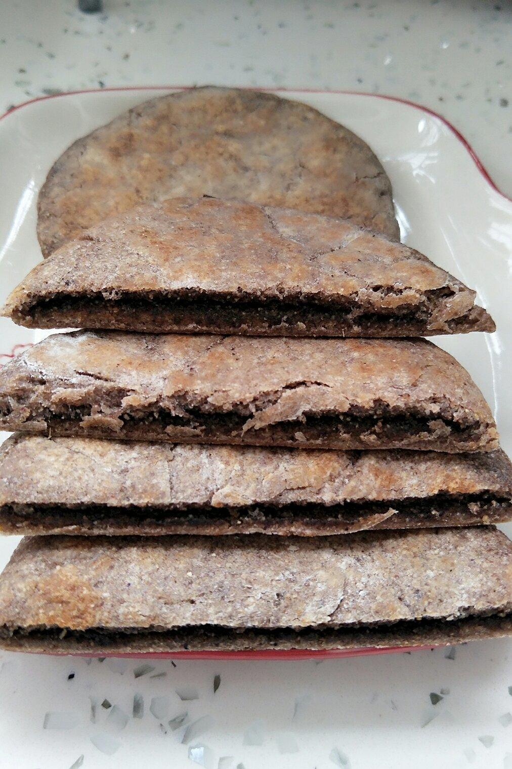 黑麦豆渣红糖馅饼