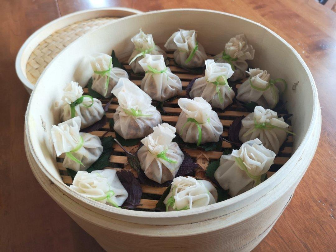 饺子皮花朵福袋