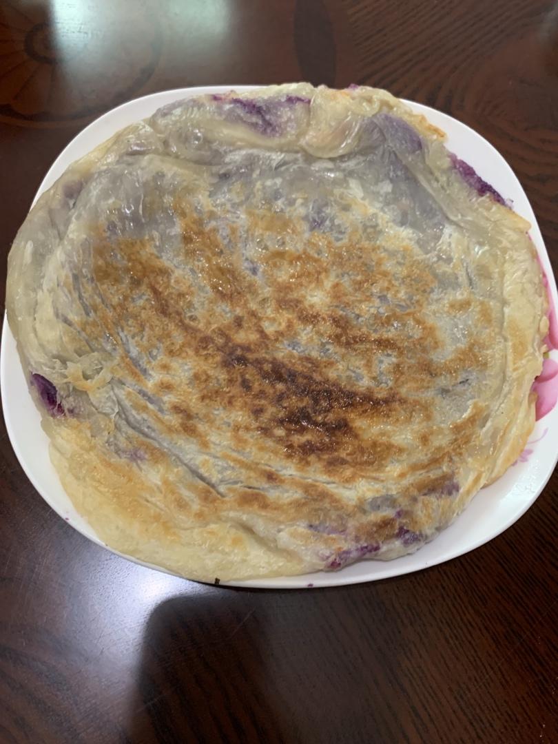 奶香芝士紫薯饼