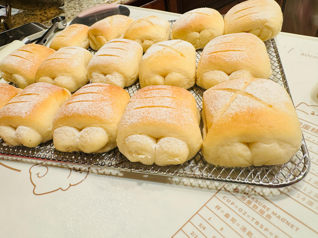 牛奶面包卷 北鼎烤箱食谱