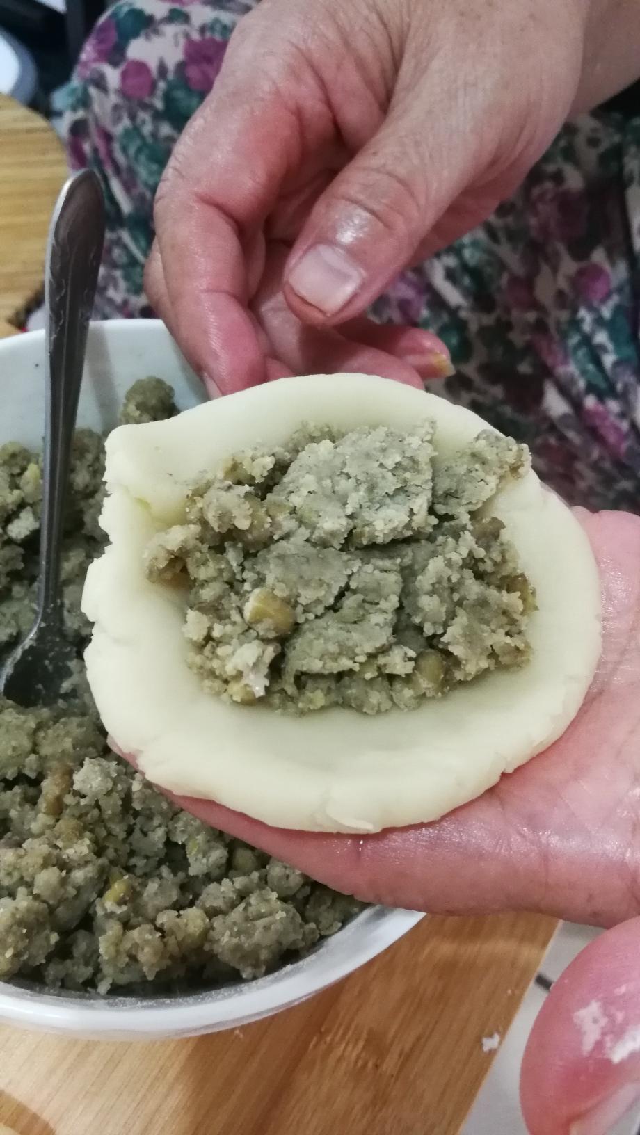 平底锅版酥皮月饼的做法 步骤8