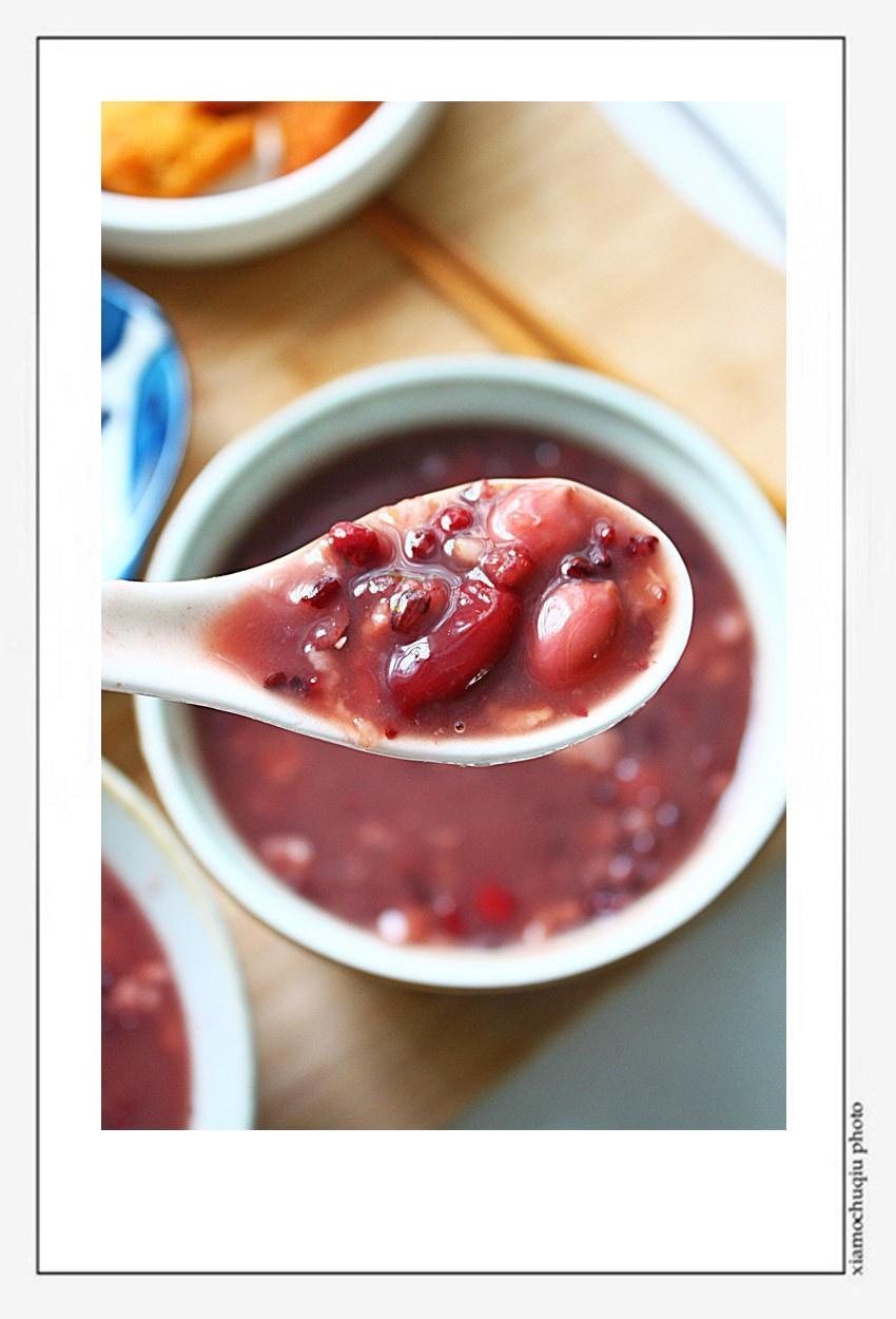 红腰豆花生莲子燕麦粥的做法