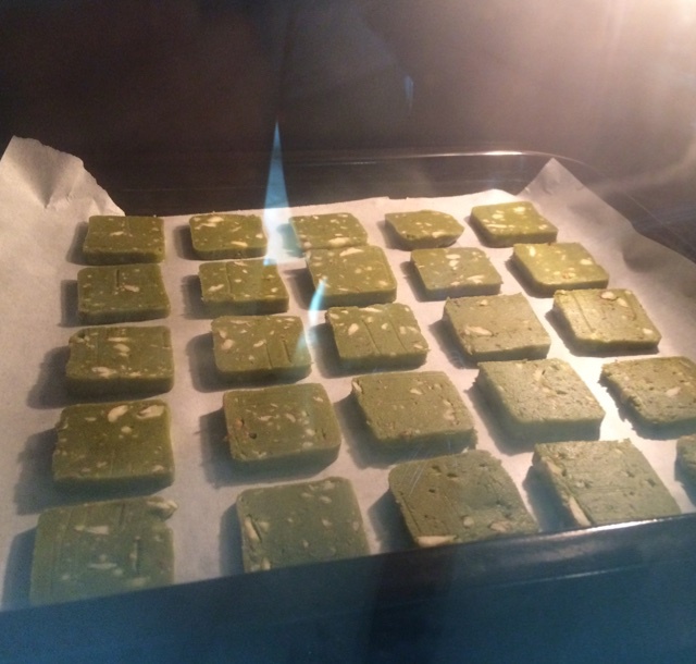 抹茶杏仁饼干