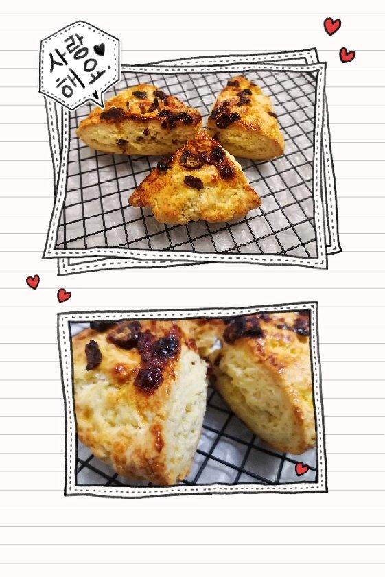 红豆蔓越莓司康（松饼）