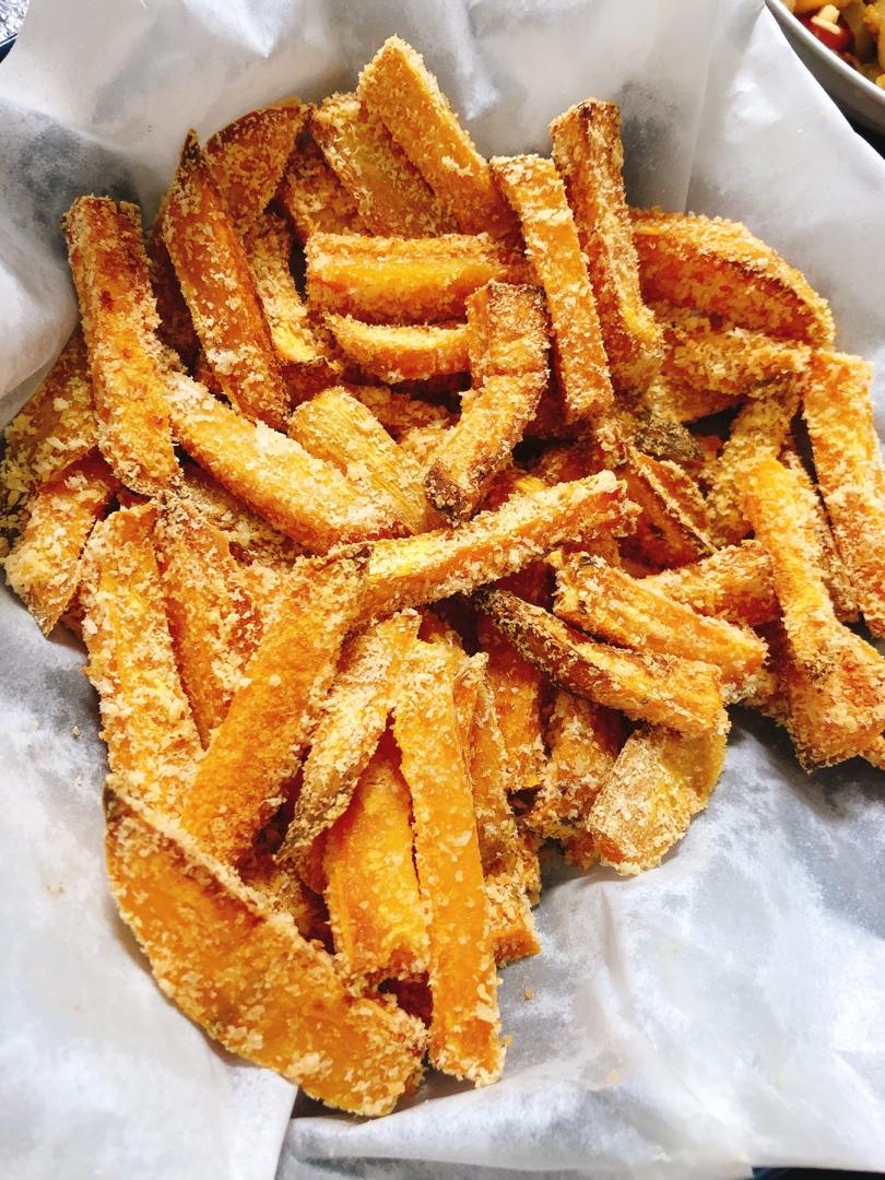 【健身厨男】椰香红薯条