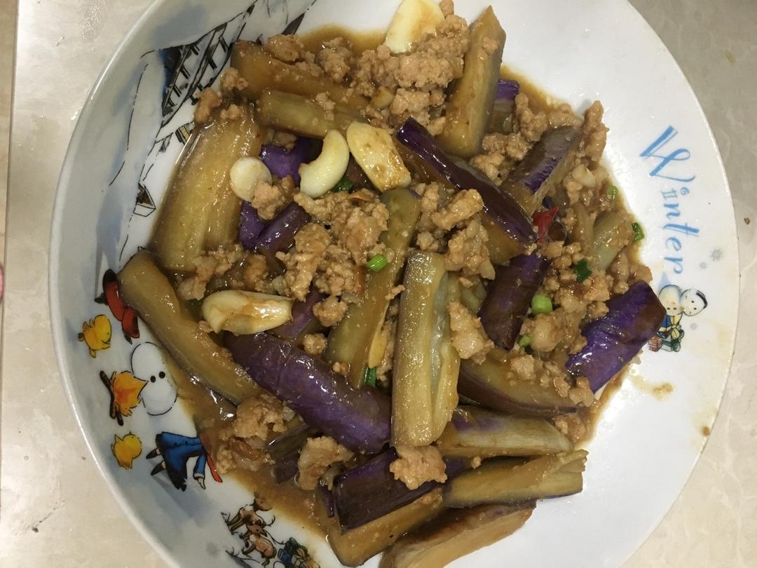 红烧肉沫茄子