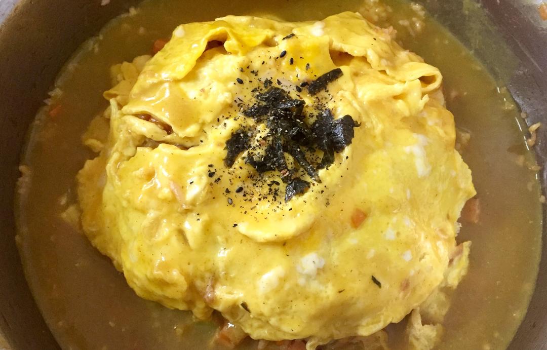 🌋火山咖喱滑蛋饭