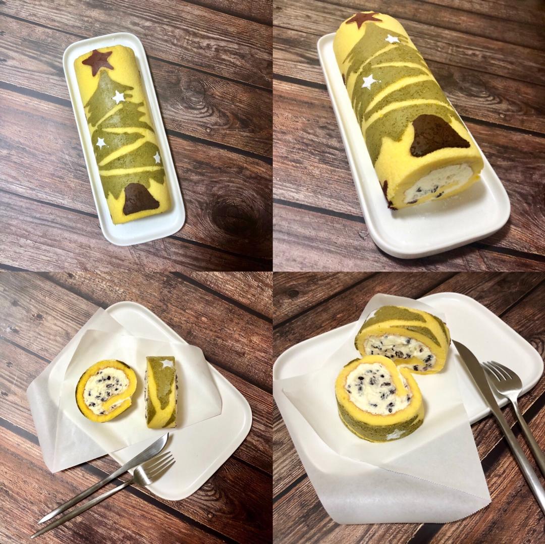 圣诞树蛋糕卷~