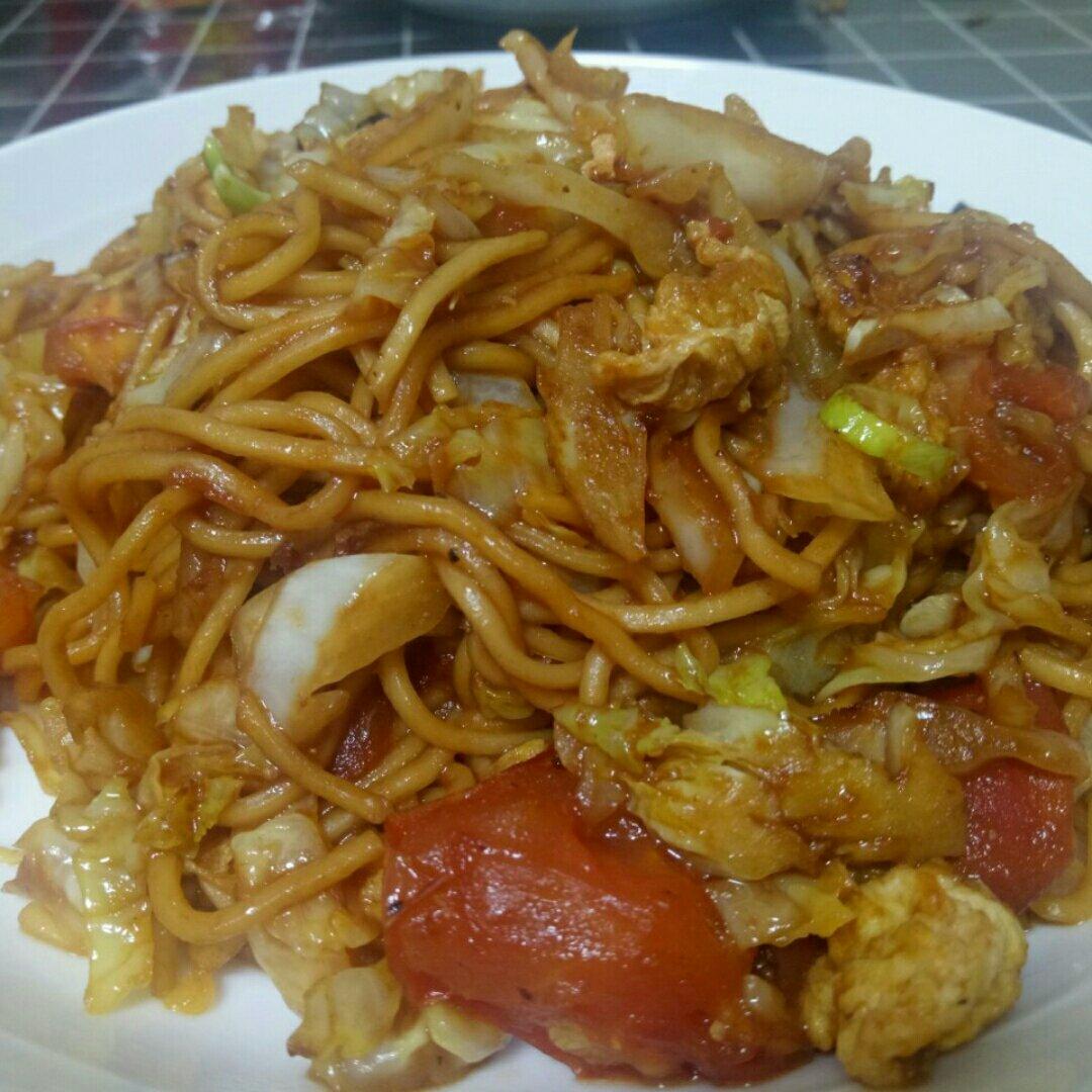 鸡蛋素炒面Fried Noodles Vegetarian