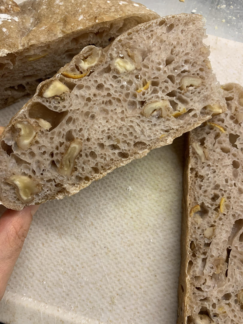 欧包的秘密（免揉/大孔洞/核桃/超简单）